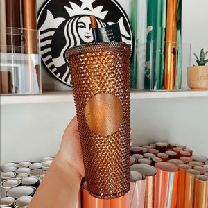 Starbucks 50th anniversary Gold Studded Tumbler
